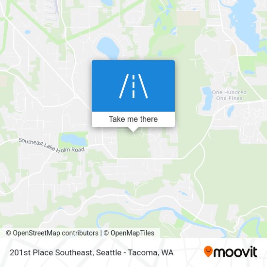 201st Place Southeast map