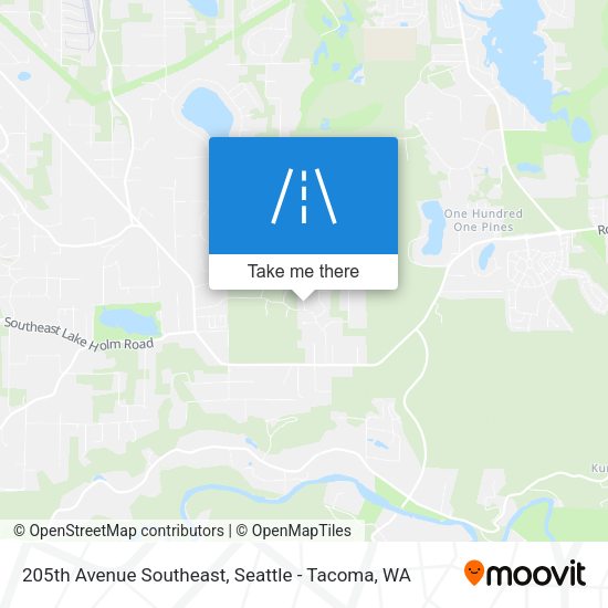 205th Avenue Southeast map