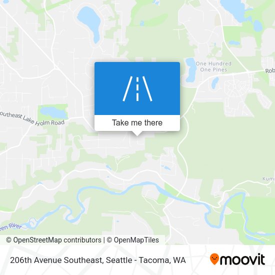206th Avenue Southeast map