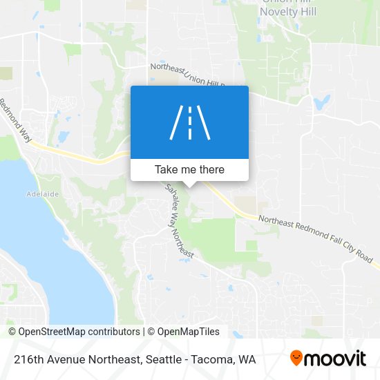 216th Avenue Northeast map