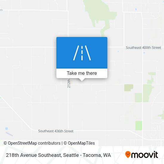 218th Avenue Southeast map