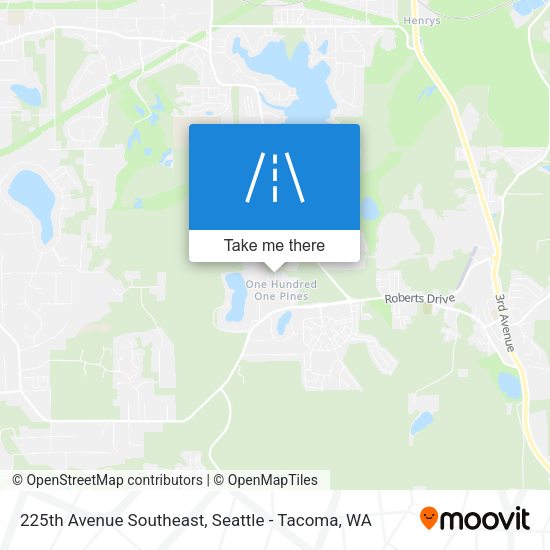 Mapa de 225th Avenue Southeast