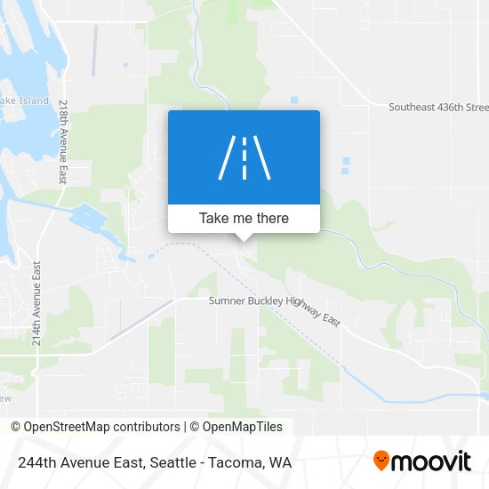 244th Avenue East map