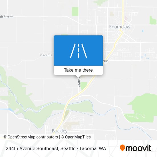 Mapa de 244th Avenue Southeast