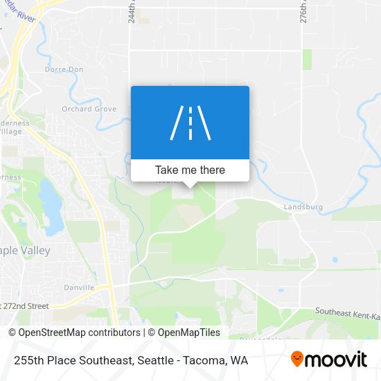 255th Place Southeast map
