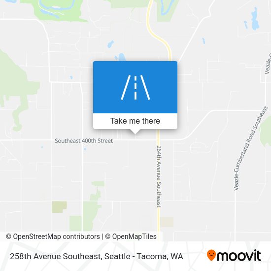 Mapa de 258th Avenue Southeast