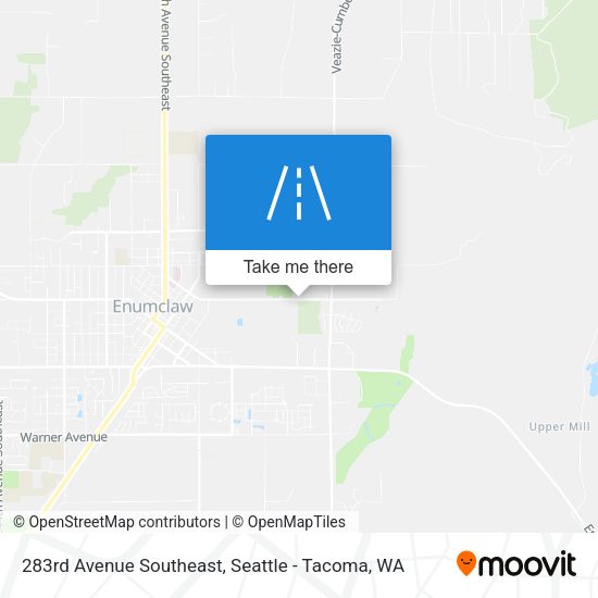 Mapa de 283rd Avenue Southeast