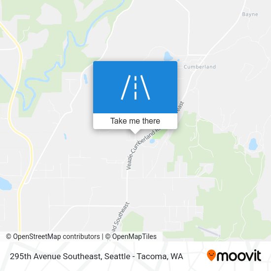 295th Avenue Southeast map