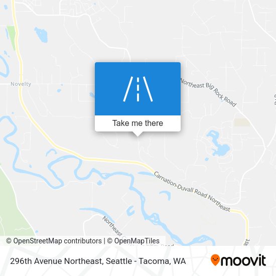 296th Avenue Northeast map