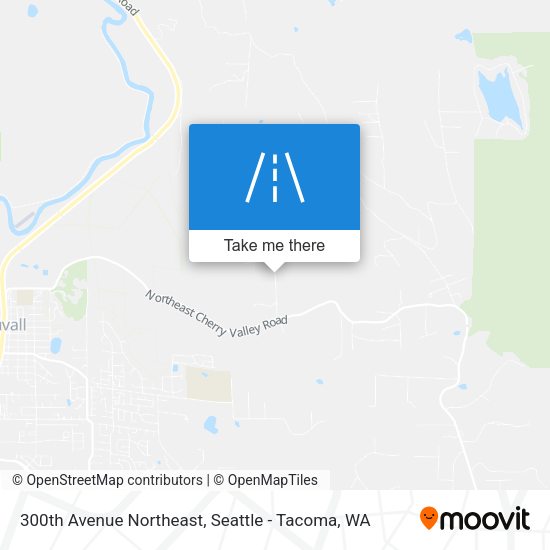 300th Avenue Northeast map
