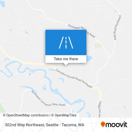 302nd Way Northeast map
