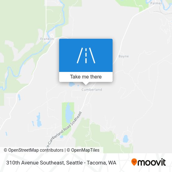 310th Avenue Southeast map