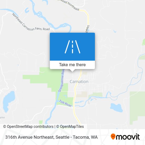 316th Avenue Northeast map