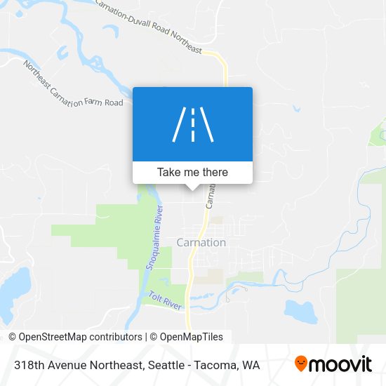 318th Avenue Northeast map