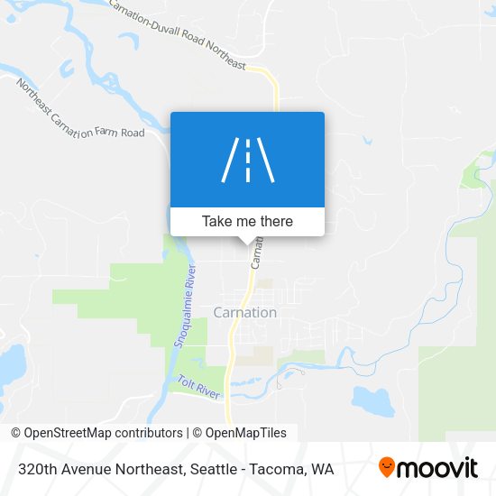 320th Avenue Northeast map