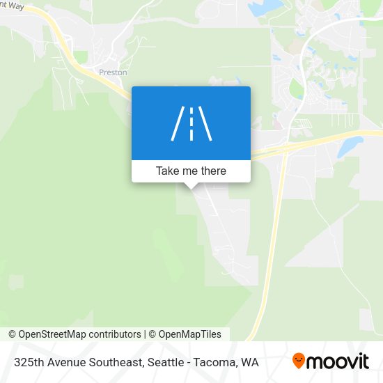 325th Avenue Southeast map