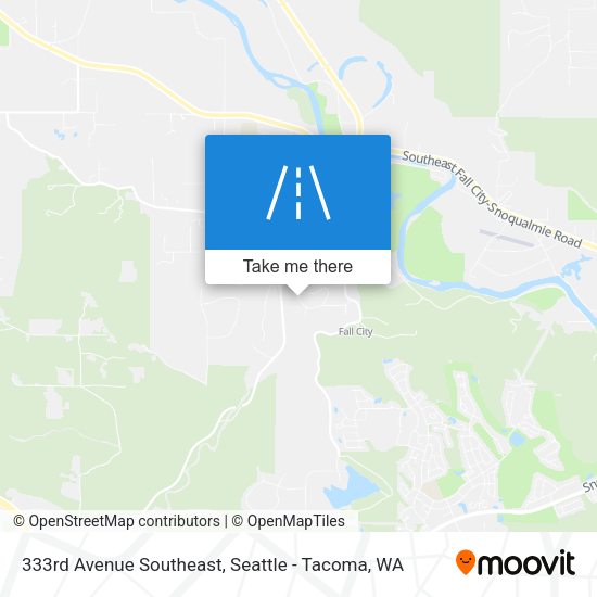 Mapa de 333rd Avenue Southeast