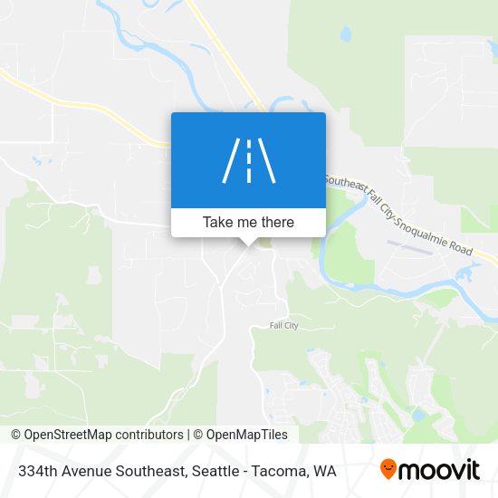 Mapa de 334th Avenue Southeast