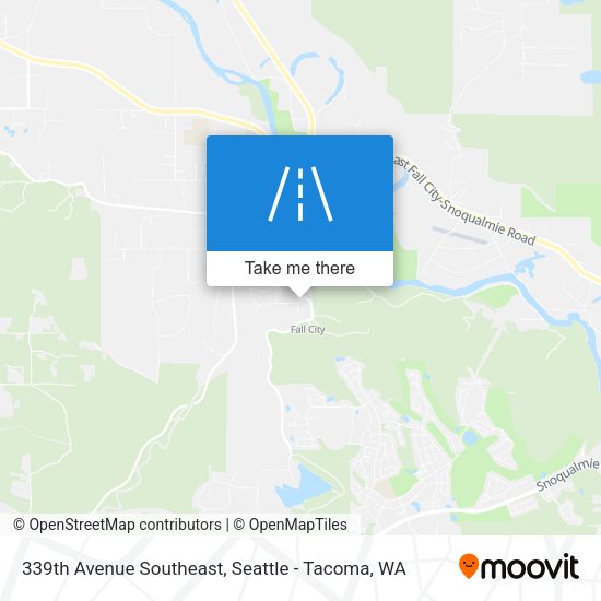 339th Avenue Southeast map