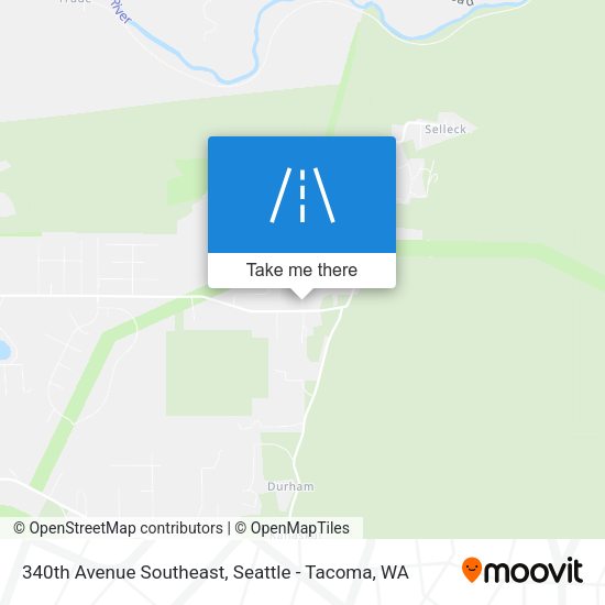 Mapa de 340th Avenue Southeast