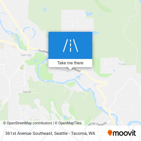 361st Avenue Southeast map