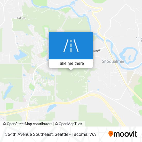 364th Avenue Southeast map