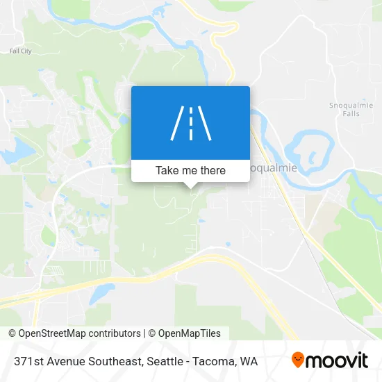 371st Avenue Southeast map