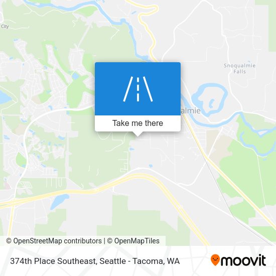 Mapa de 374th Place Southeast