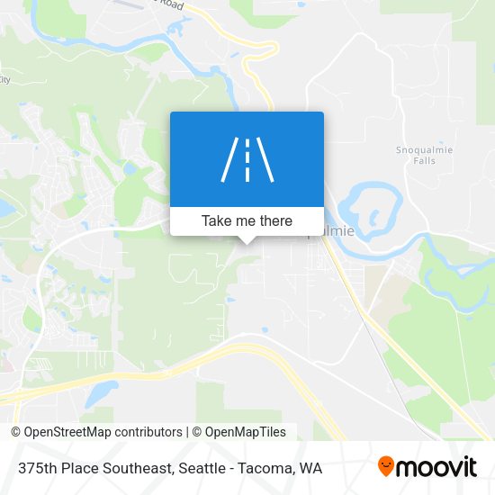 375th Place Southeast map