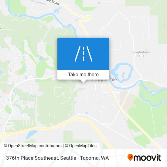 376th Place Southeast map
