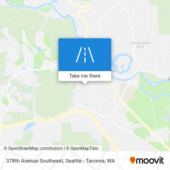 378th Avenue Southeast map