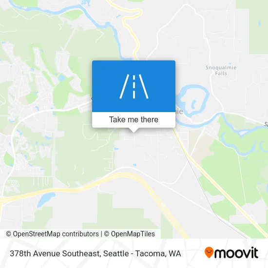 378th Avenue Southeast map