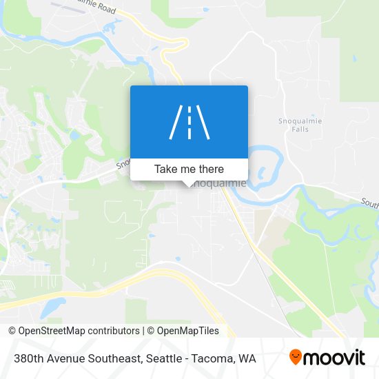Mapa de 380th Avenue Southeast
