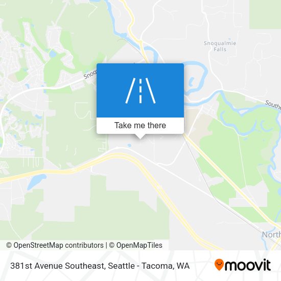 381st Avenue Southeast map