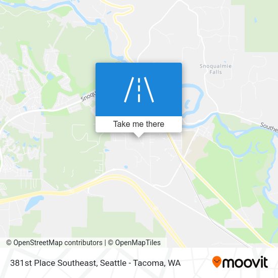 Mapa de 381st Place Southeast