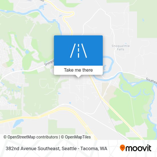 382nd Avenue Southeast map