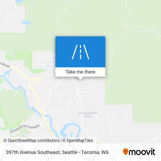 397th Avenue Southeast map