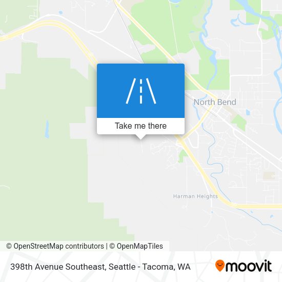 Mapa de 398th Avenue Southeast