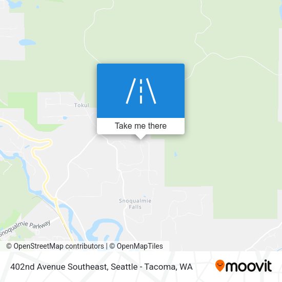 Mapa de 402nd Avenue Southeast
