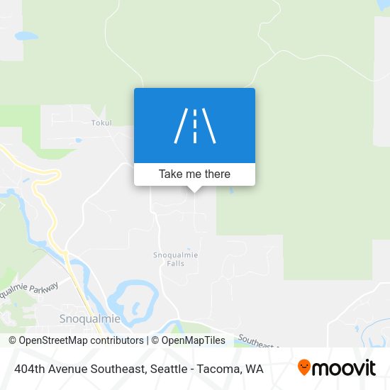 404th Avenue Southeast map