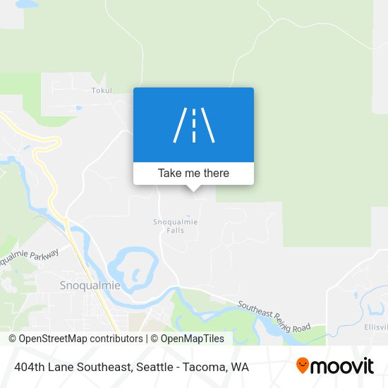 404th Lane Southeast map