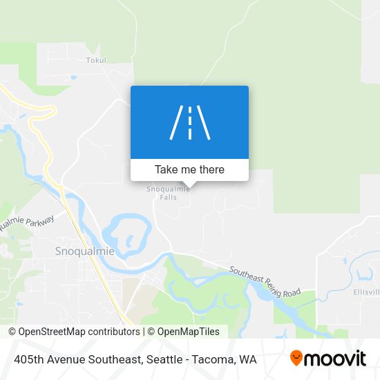 405th Avenue Southeast map