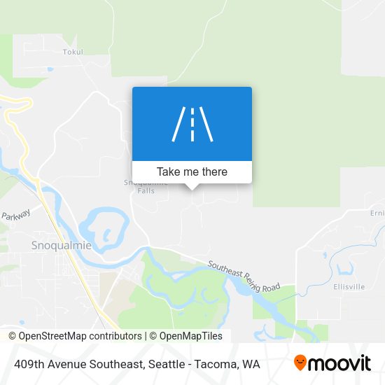 Mapa de 409th Avenue Southeast