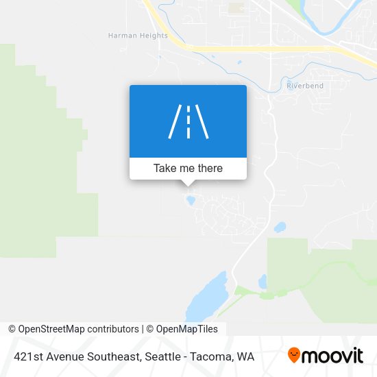 421st Avenue Southeast map