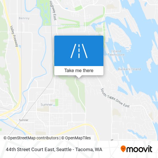 Mapa de 44th Street Court East