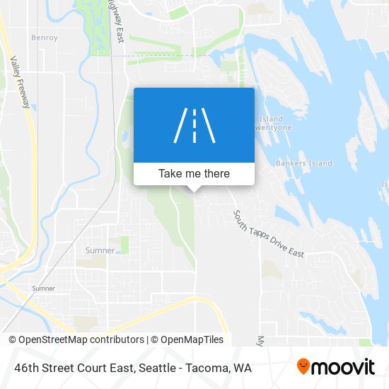 Mapa de 46th Street Court East