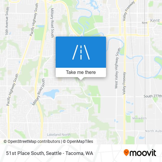 Mapa de 51st Place South