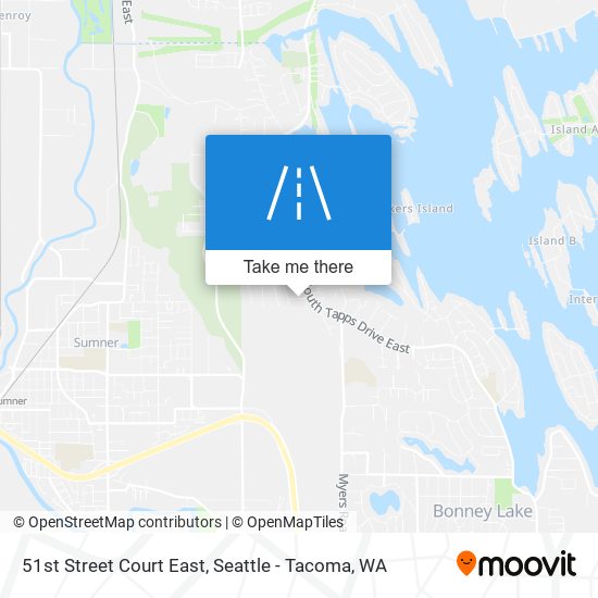 Mapa de 51st Street Court East