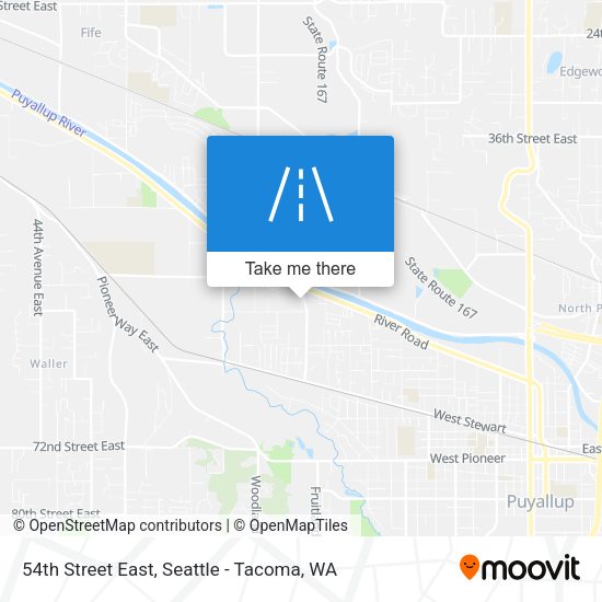 Mapa de 54th Street East