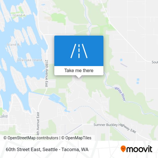 60th Street East map